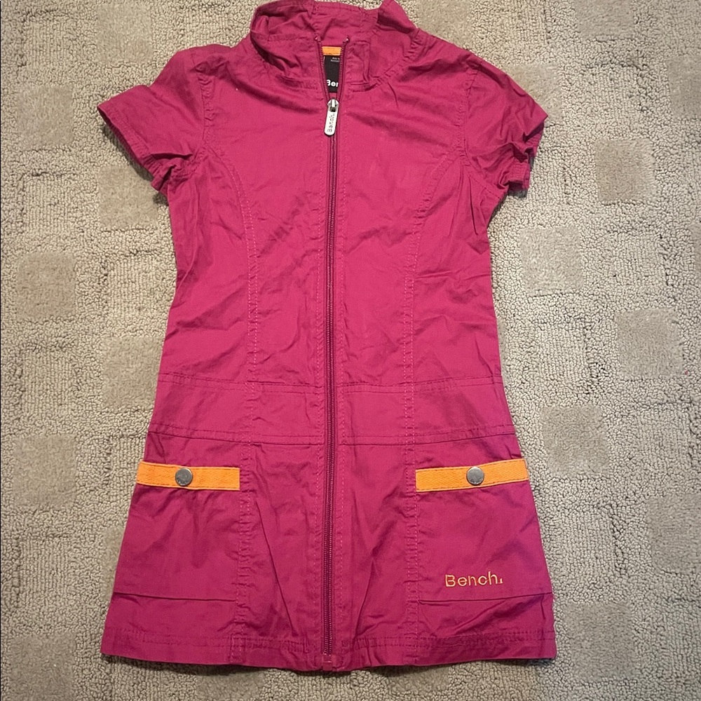 Bench Zip up Pink  Dress with Orange Details